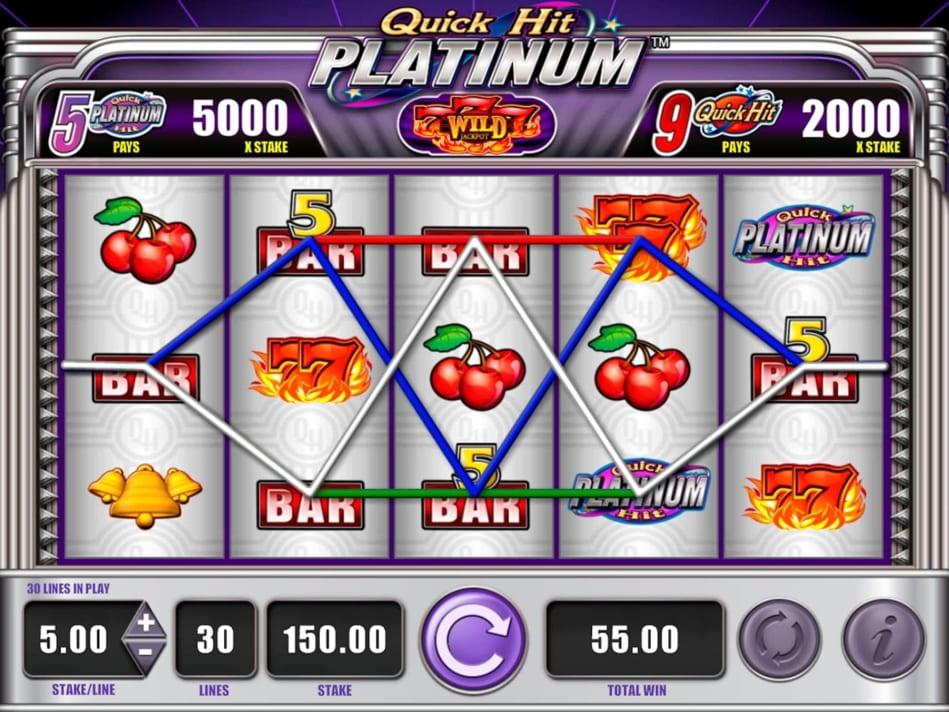 Quick Hit Platinum Triple Blazing 7s